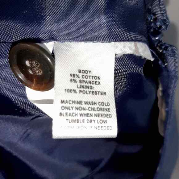 Loft denim look button front skirt in size 4 knee length Workwear Casual - Picture 4 of 4